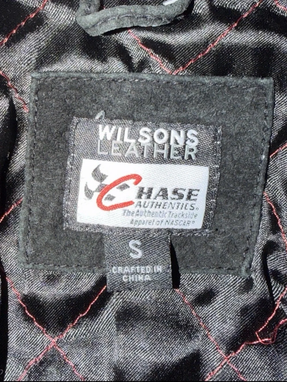 Wrangler Black and Red Kids Racing Jean Jacket with Patch Accents